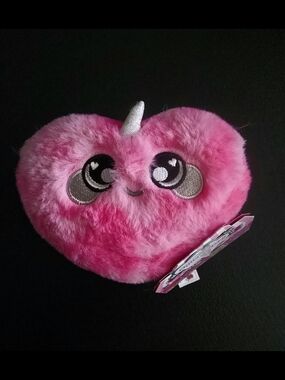 Plush Pink Heart Unicorn